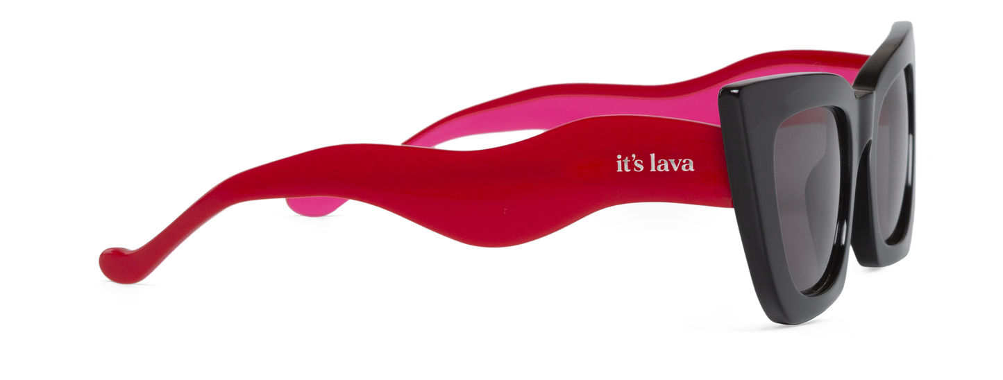 RED - LAVA FLOWING - WITH CLASSICAL LENSES