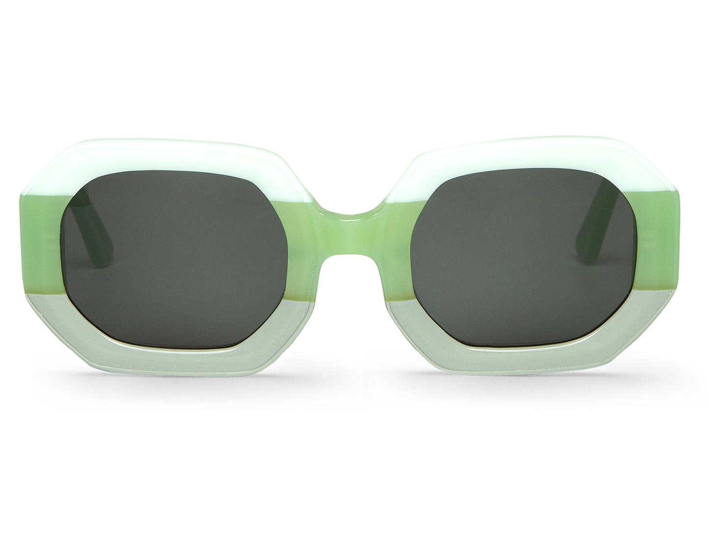 GAFAS VERDES GEOMÉTRICAS